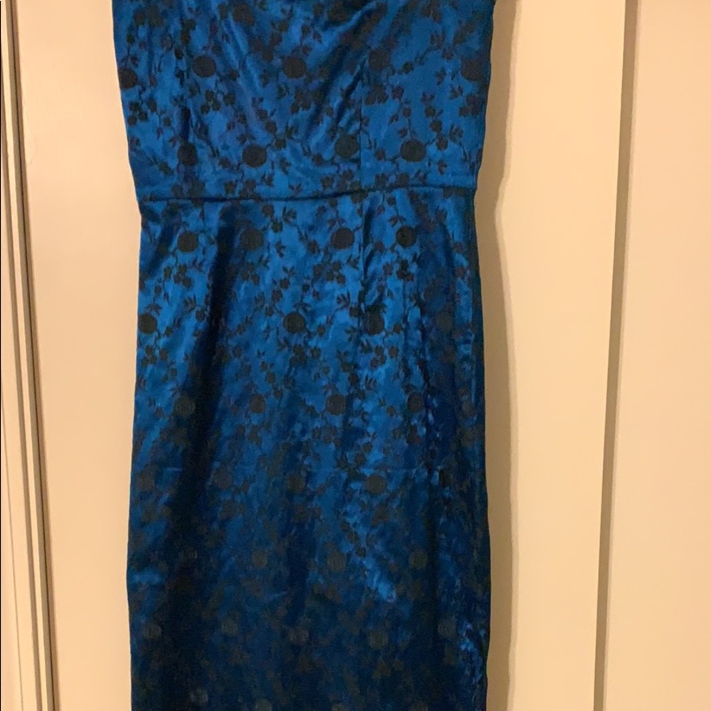 Blue vintage prom dress